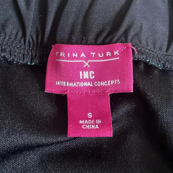 Trina Turk X INC International Concepts Tribal Print strapless Jumpsuit Size S - Picture 4 of 12